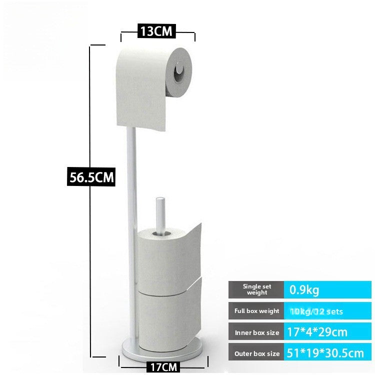 Stainless Steel Freestanding Toilet Paper Holder