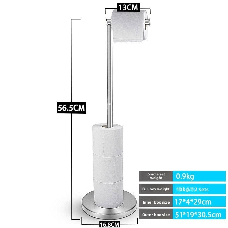 Stainless Steel Freestanding Toilet Paper Holder