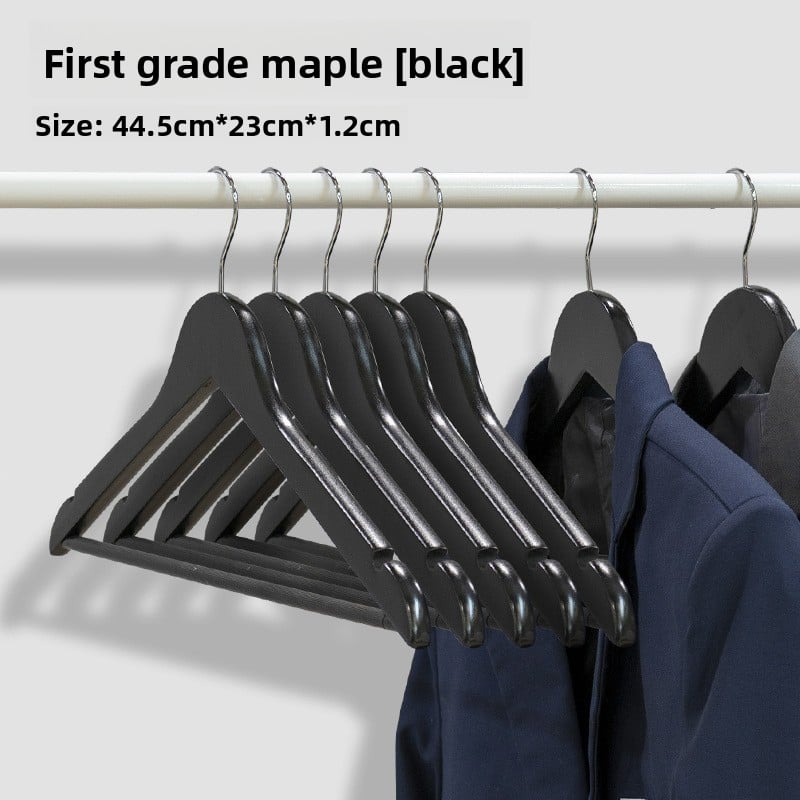 Solid Wood Non-Slip Seamless Hangers