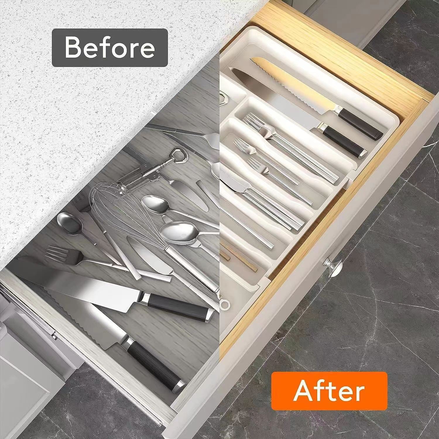 Expandable Utensil Tray