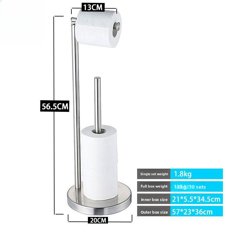 Stainless Steel Freestanding Toilet Paper Holder