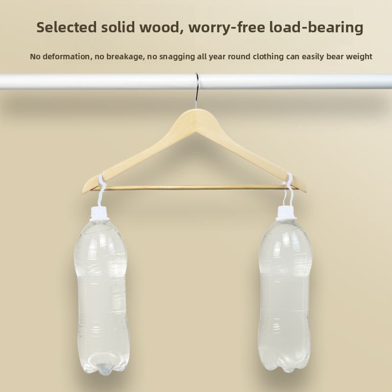 Solid Wood Non-Slip Seamless Hangers